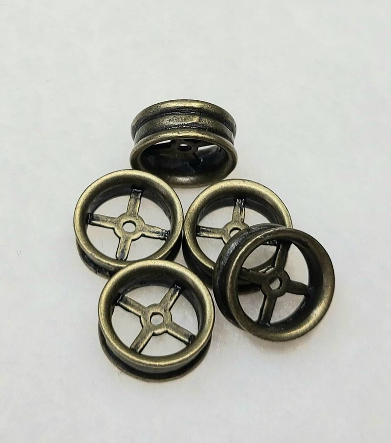 5 Pieces JBB Findings Antique Brass Bead 10mm Cog Etsy
