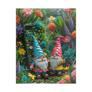 Whimsical Gnome Puzzle -520 piece, Fun Family Activity, Gift for Adults and Kids, Home Decor, Garden Theme, Cozy Nights
