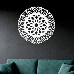 Wooden Mandala Wall Art: Boho Home Decor, Sacred Geometry
