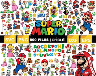 Retro Video Game Inspired Plumber SVG File for Cricut and Silhouette, Pixel Art Cut File for Kids Birthday Shirt or DIY Crafts