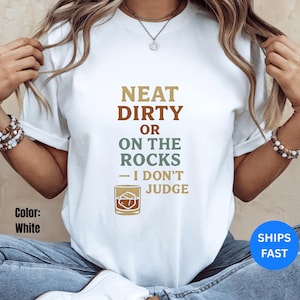 Neat Dirty On The Rocks T-Shirt: Funny Inappropriate Tee