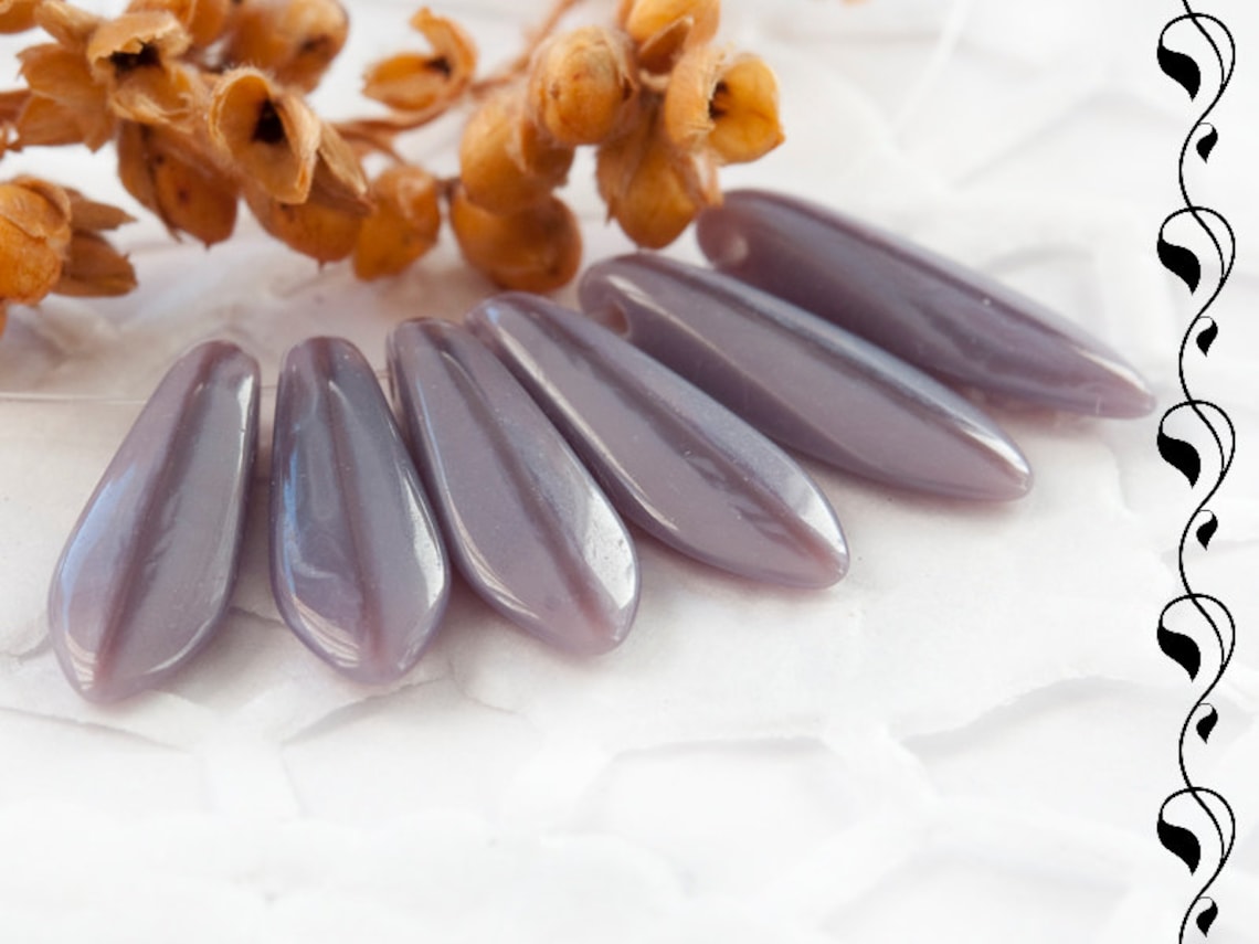 Dagas de cristal Checa 15 x 5 mm morado/violeta 20 PC Etsy