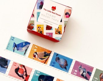 2,5cm Birdies Stempel Washi Tape