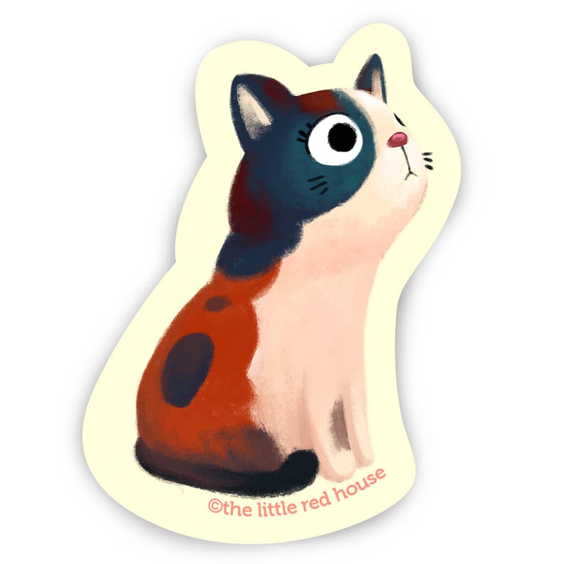 Calico Cat Vinyl Sticker