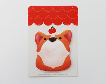 Die Cut Corgi Sticky Note