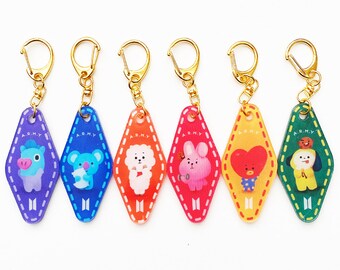 BT21 Acryl Schlüsselanhänger Set