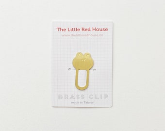 Frog Brass Clip/ Bookmark