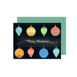 Cartão de enfeites de Natal BOX