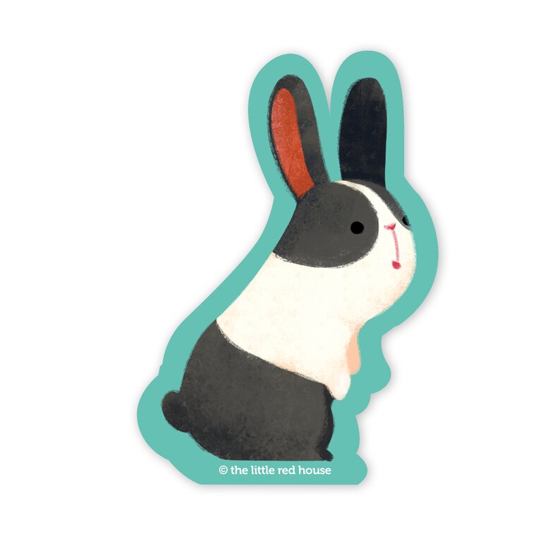 Dutch Bunny Vinyl Sticker | Etsy