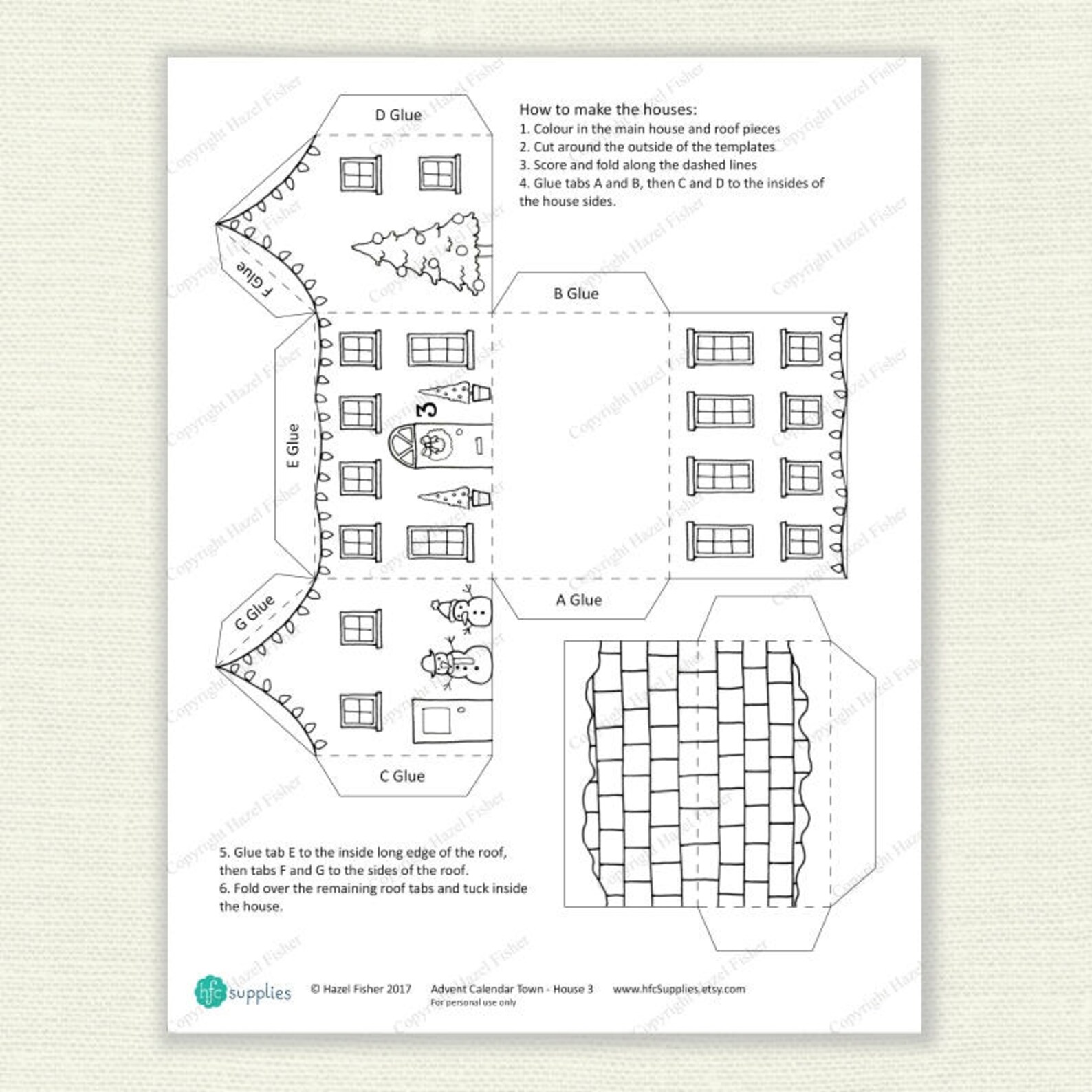 advent-calendar-town-printable-house-boxes-colour-in-diy-etsy