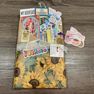 Blind Date with a Book - Bookish Gifts -Mystery Surprise Box -Wrapped Book - Bookish Stickers - Holiday Books - Cozy Self Care for Readers