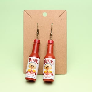 Miniature Tapatío Hot Sauce Earrings