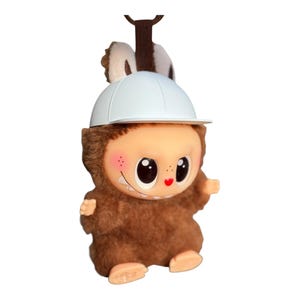 Labubu Baseball Cap Accessoire, Spielzeugdekoration, Miniaturen, Puppenzubehör, süßes Labubu Geschenk, Spielzeugsammlung Accessoire