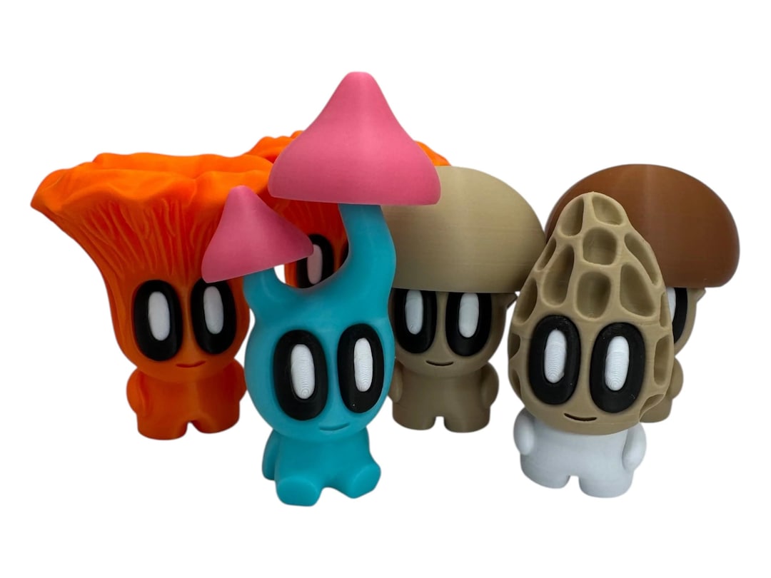 3d Blob Person 3D Printed Mushroom Blob People: Whimsical Kawaii Decor - Etsy UK