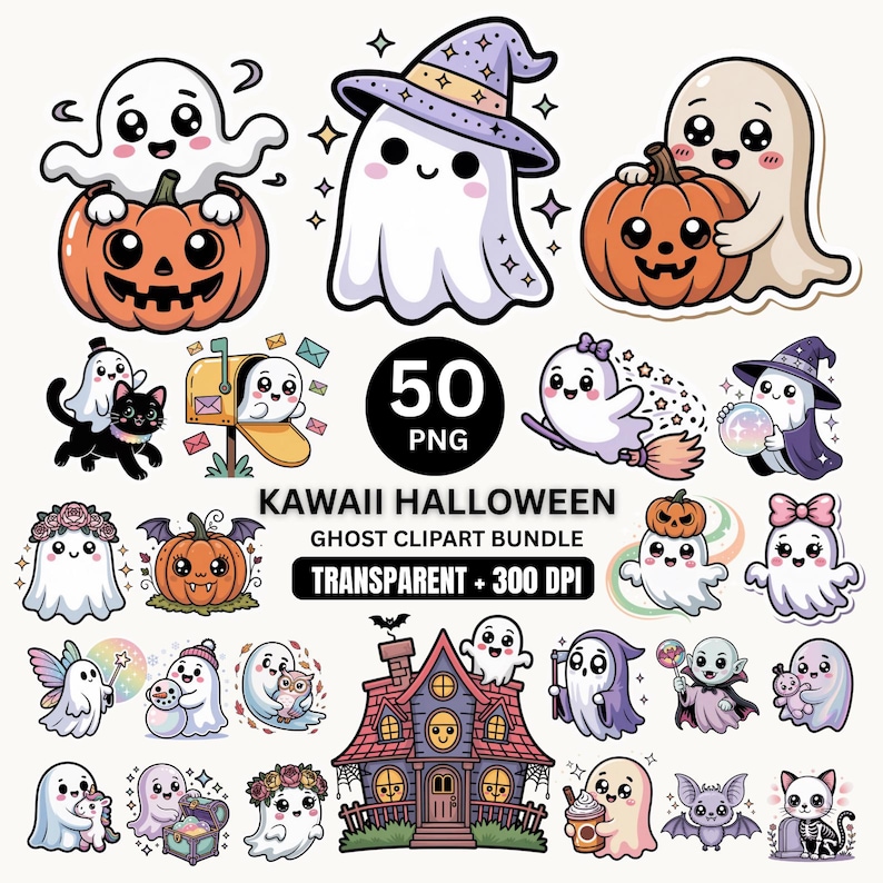 Kawaii Ghost Clipart, Ghost Halloween Png, Kawaii pumpkin Clipart, Pastel Halloween clipart, Halloween Bundle Clipart, Halloween Sublimation kawaii ghost clipart, Halloween ghost, cute ghost clip art, ghost sublimation design, Halloween digital bundle, transparent ghost png, ghost sticker clipart, 300 dpi ghost png, kawaii Halloween stickers, coquette ghost png, spooky cute clipart, planner ghost png, ghost svg sublimation, kawaii halloween ghost clipart