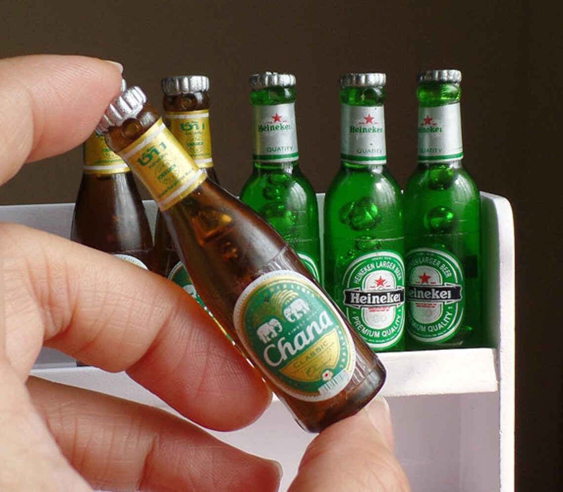 Miniature Beer Bottle Fridge Whiteboard Etsy
