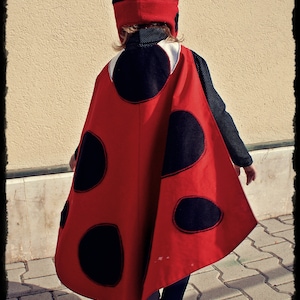 Lady Bug Cape PDF pattern