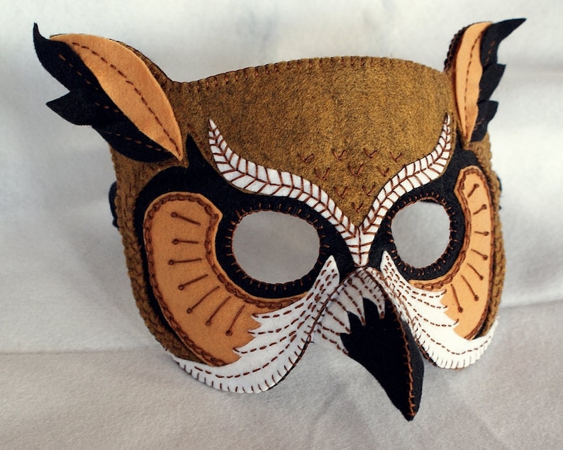 Owl Mask PDF Pattern image 3