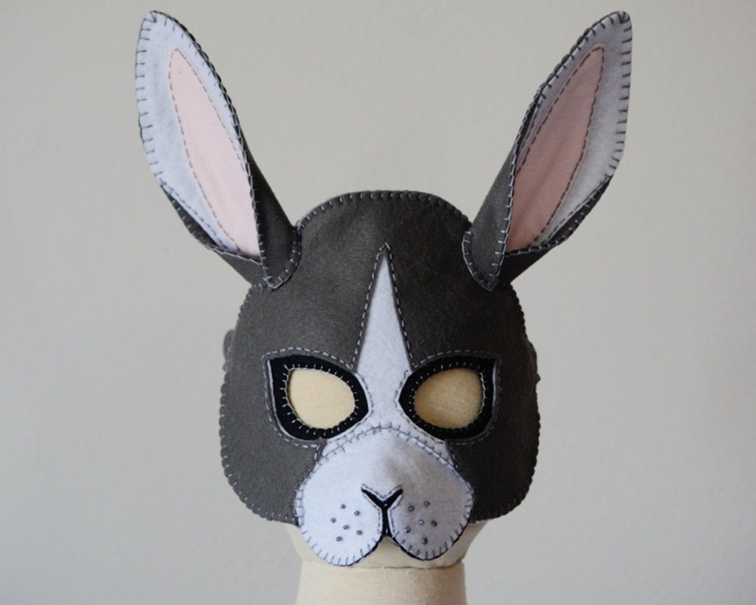 Rabbit Mask PDF Pattern - Etsy
