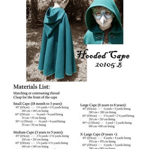 Hooded Cape PDF Pattern - Etsy