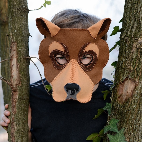 Bear Mask  PDF Pattern