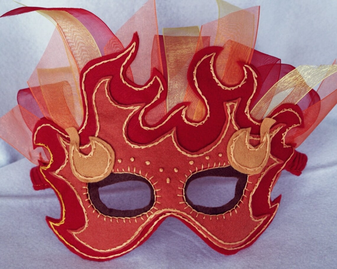 Fire Mask PDF Pattern - Etsy