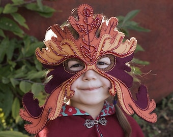 絵 「MASK」 Leaf Mask PDF Pattern - Etsy