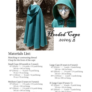 Hooded Cape PDF Pattern image 5