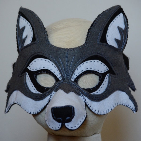 Wolf Maske PDF Schnittmuster