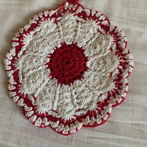 Vintage Hand-crocheted Pot Holder