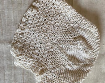 Vintage Hand Crocheted Baby Bonnet
