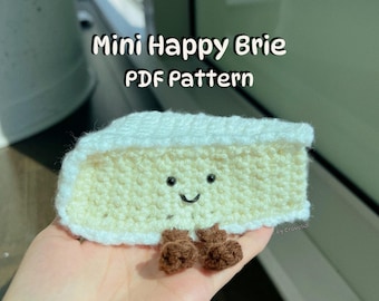 Crochet Brie Cheese Plush Pattern PDF | Amigurumi Cheese Toy Tutorial | Amuseables Inspired Digital Download
