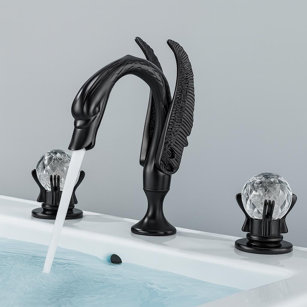 Robinets de salle de bain avec robinet Swan