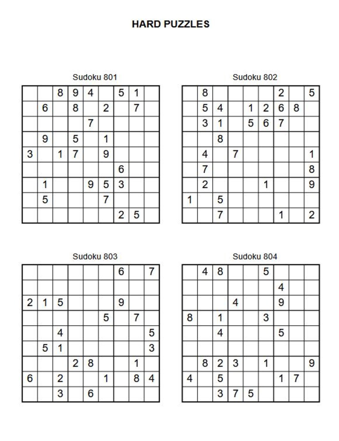 1200 Sudoku Puzzle Mega Bundle – Easy, Medium & Hard | Printable PDF ...