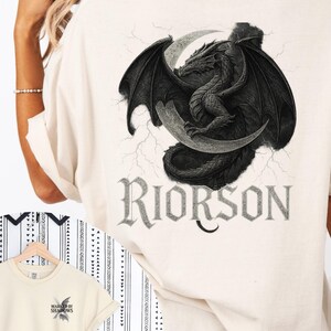 Comfort Colors Riorson Shirt, Fourth Wing Shirt, Dragon Rider, Fourth Wing Merch, Book Person Gift, Book Lovers Gift, Xaden Riorson, Bookish
