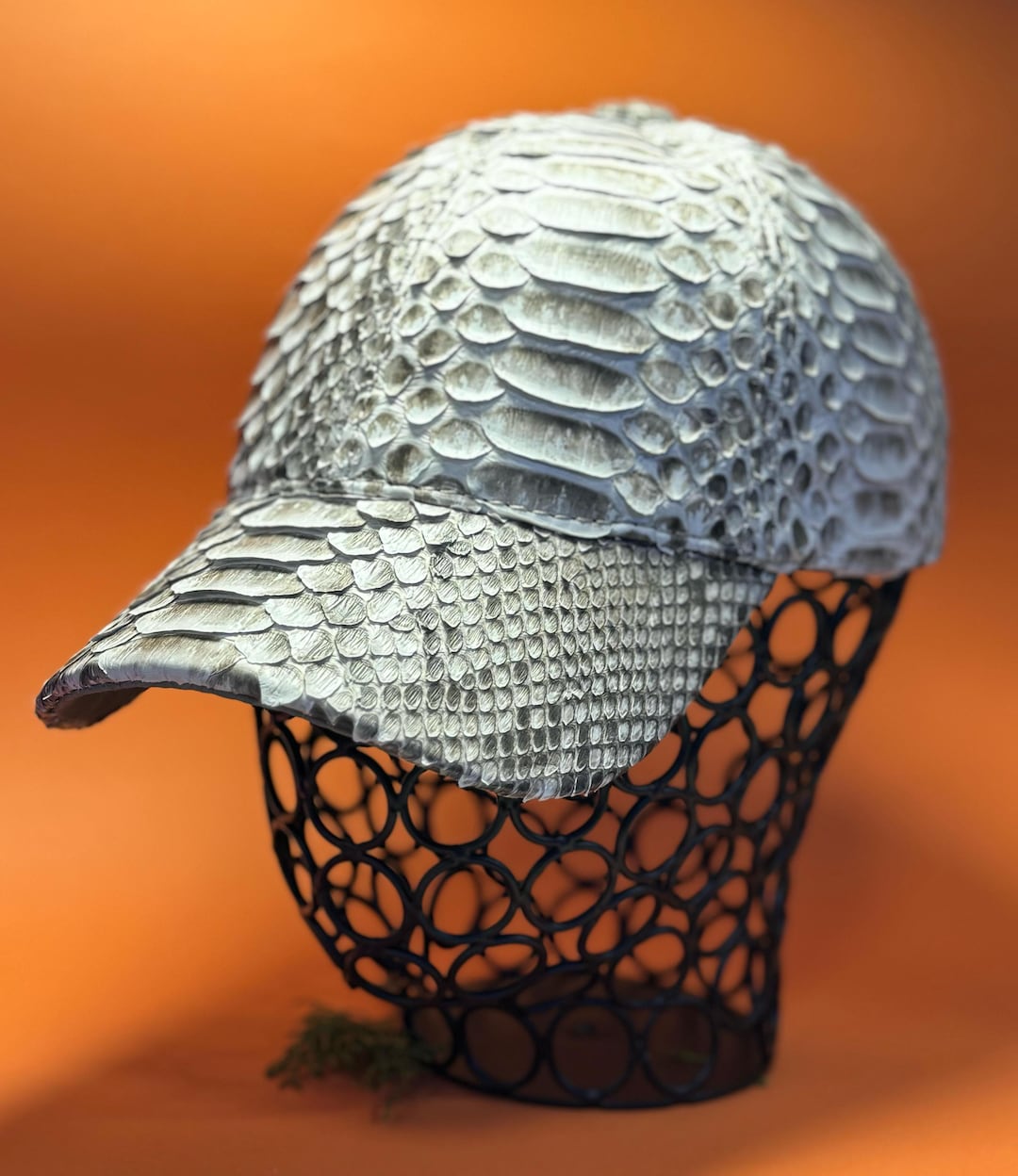 Genuine Python Skin Baseball Cap - Handmade Leather Hat - Etsy