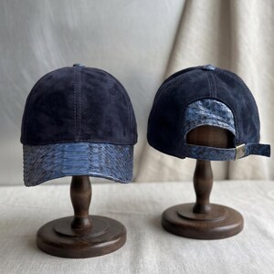Sombrero de piel de pitón auténtica, gorra de béisbol de lujo hecha a mano, gorra de golf de piel exótica