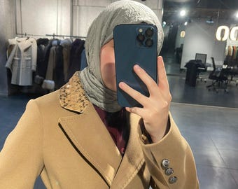 Handgemaakte wollen kasjmier trenchcoat: python leren afwerking, winterjas dames