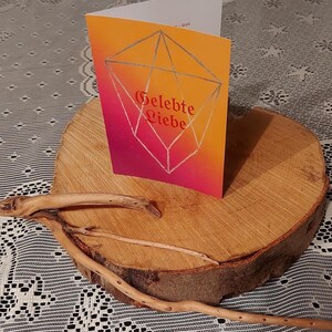 Grußkarte "Gelebte Liebe" Channeling, Besondere Grußkarte