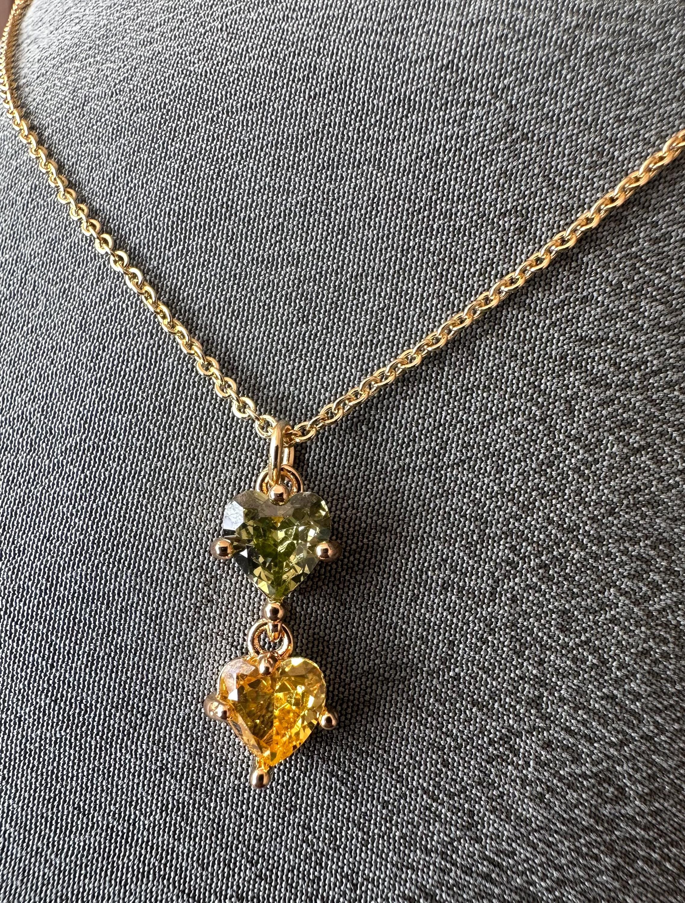 Custom Natural Gemstone Pendant Necklace – Choose Your Stone & 18K Gold Plated Chain - View #12