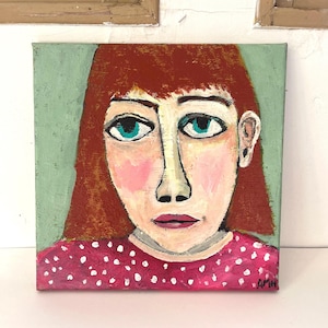 Original Portrait Painting Abstract Portrait Painting Acrylic Painting on Canvas