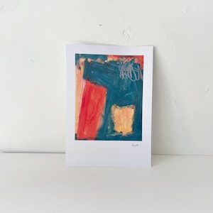 Original Abstract Mixed Media Painting: Colorful A5 Art