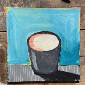 Original Abstract Acrylic Still Life Painting image 5