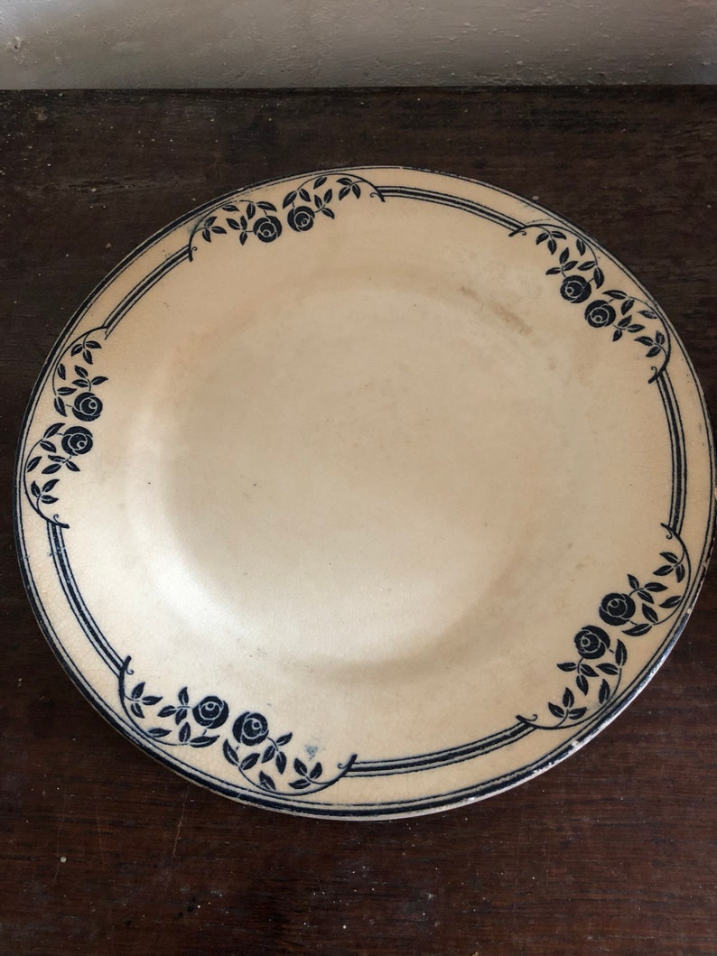 Vintage French Transferware vintage bowl vintage pottery vintage ceramics vintage crockery vintage earthenware