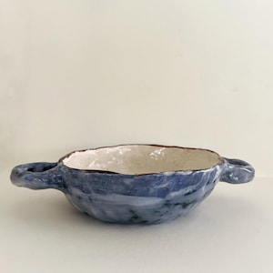 Ceramic Serving Bowl Pinch Pot Bowl with handles