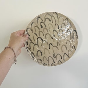 Ceramic Stoneware Plate, Dinner Plate Large Plate, Centre Piece, Dinnerware Handmade Pottery