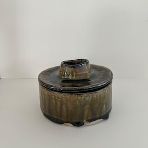 Ceramic French Butter Dish Butter Water Crock Butter Pot Handmade Pottery