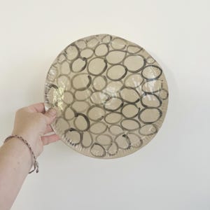 Ceramic Stoneware Plate, Dinner Plate Large Plate, Centre Piece, Dinnerware Handmade Pottery