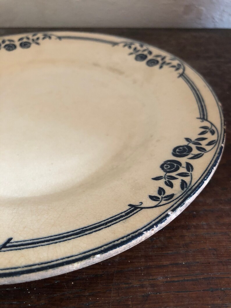 Vintage French Transferware vintage bowl vintage pottery vintage ceramics vintage crockery vintage earthenware