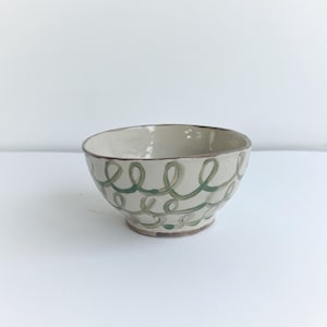 Handmade Ceramic Bowl: Satin Glaze Stoneware Pottery